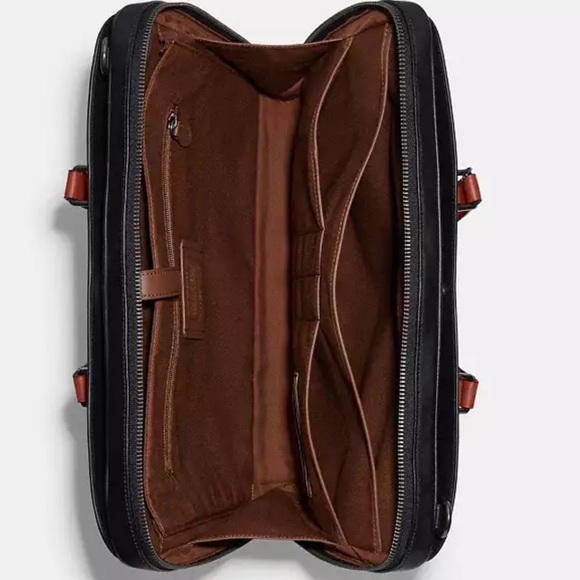 Coach Graham Slim Brief In Colorblock Signature Canvas - Picture 8 of 11